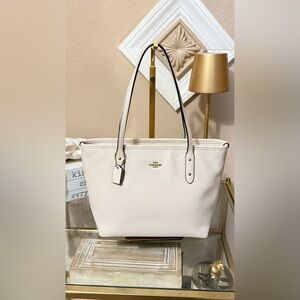 Coach Cream Tote Bag
